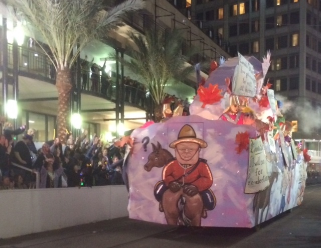 Satirical float about Canada